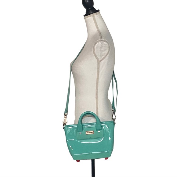 Hunter Original Mini Tote Crossbody Bag in Aqua Green - Picture 2 of 16